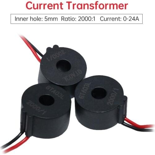 Hall Split Core Current Sensor Through Core High Precision Small Miniature Current Transformer 20A / 10mA Current Transformer