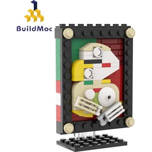 Diy Dream Painting Famous Painter Van Gogh Hanging Painting Model Building Block Toy School Educational Toy Children