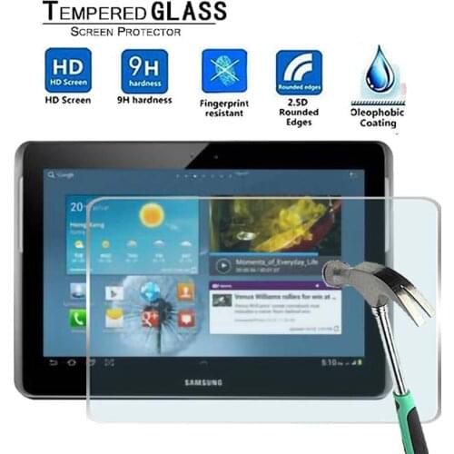 For Samsung Galaxy Tab 2 p5100 10.1" -Premium Tablet 9H Tempered Glass Screen Protector Film Protector Guard Cover