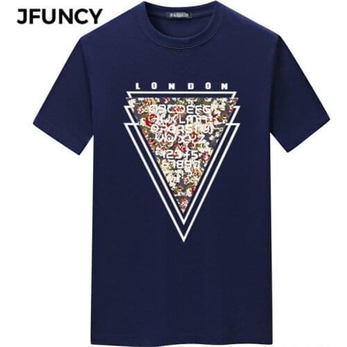 JFUNCY Oversized Men T-shirts Harajuku Graphic T Shirts 2021 Summer Cotton Casual Men T-shirt Short Sleeve Man Tops Camisetas