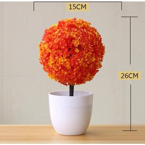 Artificial Flowers Bonsai Bright Color Lifelike Fake Artificial Plants Potted Plants Home Wedding Hotel Garden Decorations
