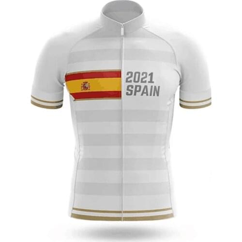 TEAM laser cut 2020 SPAIN cycling jersey short sleeve maiot ciclismo hombre mtb summer quick dry tenue cycliste homme