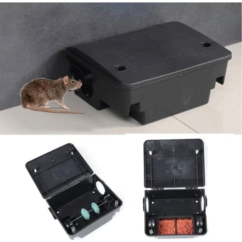 Rat Mice Mouse Rodent Poison Boxes Pest Control Bait Station Box Trap Key Tool for Home Garden Supplies Rat Traps