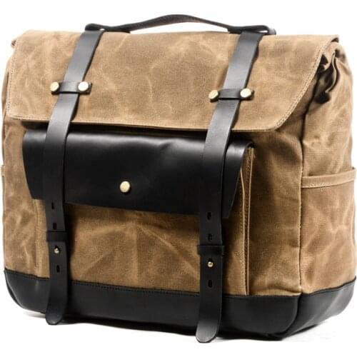 Retro motorcycle bag tool bag waterproof side bag motorcycle pouch knight crossbody bag helmet bag motorcycle bag