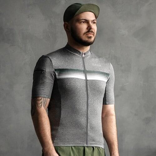 Santic Men Breathable Cycling Jersey Short Sleeve Cuff Road Bike MTB Jersey Asian size