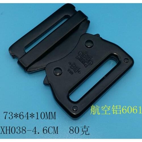 New Design Black Quick Side Release Metal 6061# Aluminum Adjust Buckles For 45mm Tactical Military Police Belt Strap Accessories