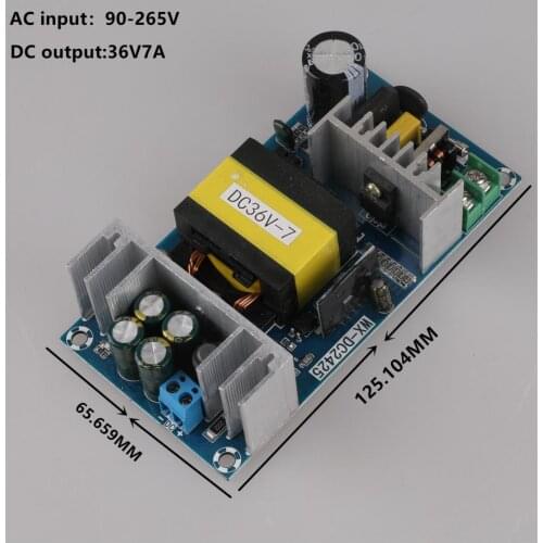 New 36V5A 6A 7A power Supply Module AC-DC Switching Power Supply Module Board AC 100V-240V to DC 36V Switched-mode Power Supply
