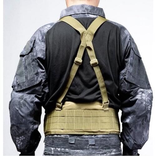 New Tactical Molle Belt Mens Combat Girdle H-shaped Army Special Military Waist Belt Convenient Adjustable Soft Padded