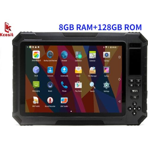 Best Selling 2020 KT101 Android Tablet 6GB RAM PC 10.1 Inch Shockproof Long Standby RTD Survey ID Card Verification Stylus GPS