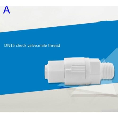 Plastic check valve DN15/DN20/DN25/DN40/DN50 non return water valve plastic one way valve for Solar electric water heater