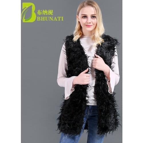 Clearance Sale Autumn Winter Women Faux Fur Vest Womens Sleeveless Jacket Black Colete Feminino Size M XL Casacas Para Mujer