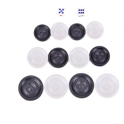 22pcs/28pcs/32Pcs Plastic Chess Pieces Draughts Board Game Chess Pieces Draughts&Checkers&Backgammon Chess Piece