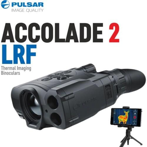 Pulsar Accolade 2 LRF Thermal Imaging Binoculars Built-in Laser Rangefinder Photo and Video Recorder 1800M Range Thermal Camera