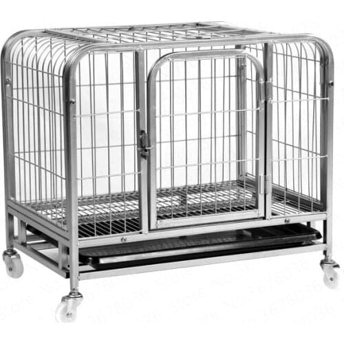 0% Clearance Dog Cage Small Dog Medium Cage Square Tube Cage Dog Teddy Golden Maosamo Small Dog Cage Dog House Dog Kennels