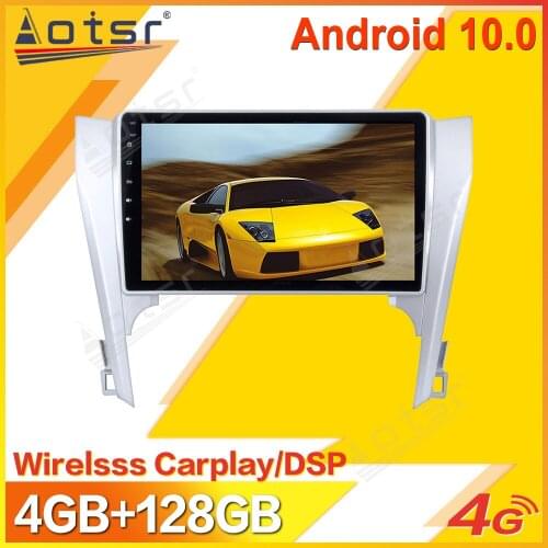 128G Android Car Multimedia Stereo Player For Toyota Camry 2012 2013 Tape Radio Recorder Video GPS Navi Head Unit No 2Din 2 Din