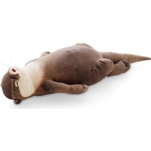 2020 Japanese Creative Raised Otter Simulation Animal Plush Toy Pencil Bag Case Storage Bag Cool Wristband Gift