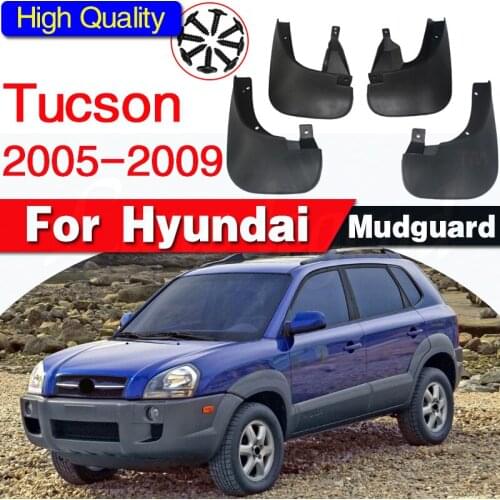 4pcs Car Front Rear Fender Flares for HYUNDAI TUCSON 2005 2006 2007 2008 2009 Splash Guards Mudflaps Mudguards Mud Flaps