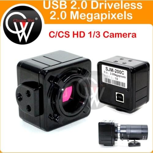 Driveless USB 2.0 Megapixels HD 1/3 industry C/CS Mount CCTV Camera Box Camera