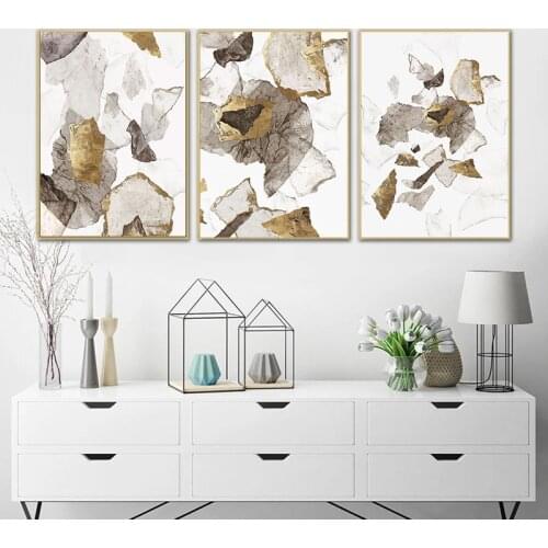 Abstract Natural Marble Texture Color Block Canvas Painting Fashion Poster Print Strange Thing Wall Art For Living Room Picture