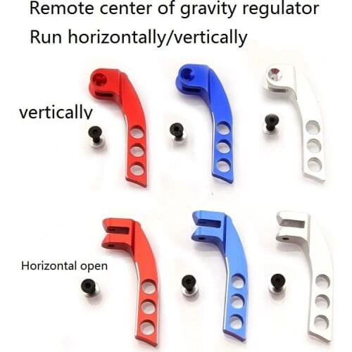 Aleación de aluminio Horizontal Vertical 4-agujero correa para el cuello para transmisor balanceador para RC helicóptero modelo