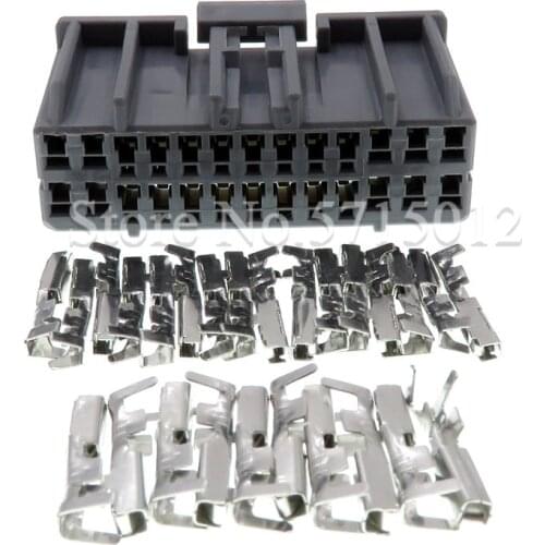 26 Hole Automotive Connector Electrical Auto Wiring Socket With Terminals For Car 917992-6