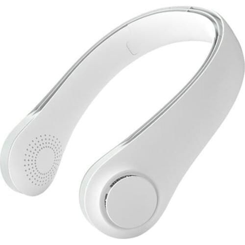 Mini Bladeless Fan Neck Fan USB Rechargeable Sports Fans Personal Air Cooler for Home Outdoor