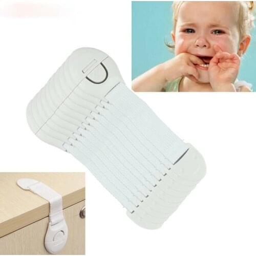 10Pcs/Lot Child Lock Protection of Children Locking Doors for Childrens Safety Kids Safety Plastic Lock for Child chilld lock