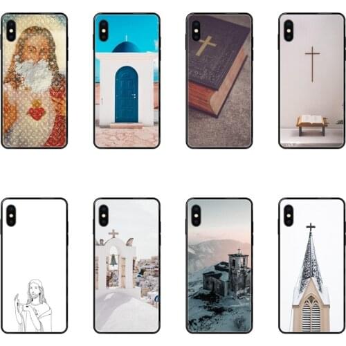 Bible Jesus Christ Christian Cross Design Boys Black Soft Personalized Pattern For Xiaomi Redmi Note 4 5 5A 6 7 8 8T 9 9S Pro