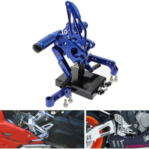 CNC Aluminum Motorcycle Rear Adjustable Rear Sets Set Footrests For Ducati 899 Panigale 899 2014-2015