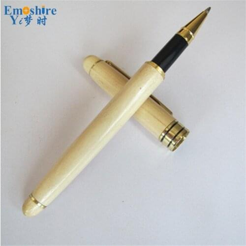 Advertising Stationery Creativos Wooden Roller Ball Pen Branding Ballpoint Pen for Writing Smooth Opening Ceremony Gifts P071