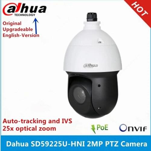 Dahua SD59225U-HNI 2MP IP Camera 25X optical zoom Starlight technology IR100m Auto-tracking and IVS PTZ Camera DH-SD59225U-HNI