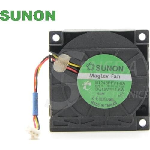 For Sunon B1245PFV1-8A DC 12V 1.6W 45x45x10mm server inverter 3-wire blower cooling fans cooler