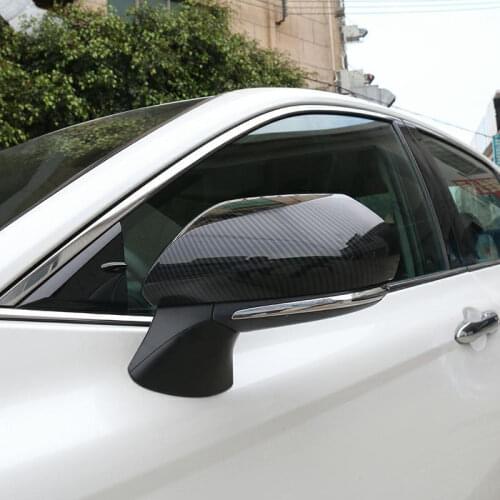 For Toyota Avalon 2019 ABS Matte/Carbon fibre Car rearview mirror cover Sticker Cover Trim car styling accessories 2pcs