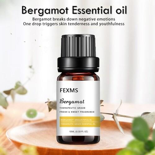 Bergamot Essential Oil Pure Bergamot Essential Oils for Diffuser, Humidifier, Massage, Aromatherapy, Skin & Hair Care
