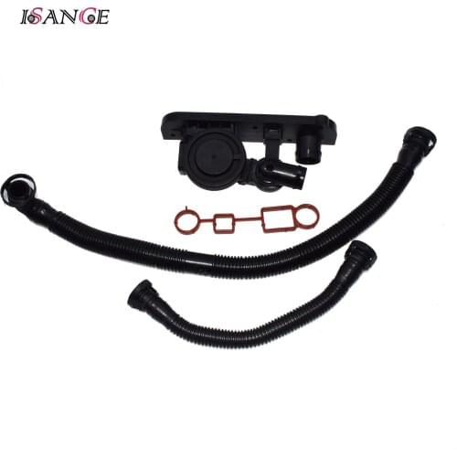 ISANCE For Audi A1 A3 A4 TT VW Golf Passat Jetta Seat Skoda PCV Crankcase Vent Valve & Hose & Gasket Set 06F103221E / 06F129101N