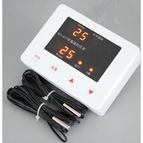 617A Solar Temperature Difference Comparison Controller Hot Water Return Water Circulation Thermostat Water Pump Meter Switch