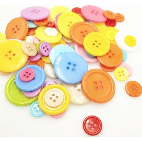 20pcs/pack Multi Sizes Round Resin Mini Tiny Buttons Sewing Tools Decorative Button Scrapbooking Garment DIY Apparel Accessories