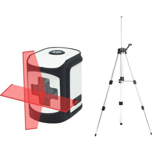 Mini Level 2 Red Lines Portable Laser Level Horizontal Vertical Cross Free Rotation Laser Level Use With Magnetic Bracket