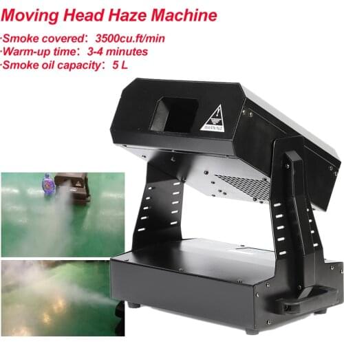 High Output 2000W Moving Head Haze Mahine Fog Machine DMX512 Hazer Machine With DMX512 For Party Bar Stage DJ Effect Equipment