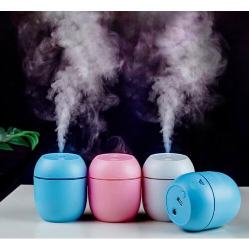 Mini Car Humidifier 250Ml Essential Oil Diffuser 2 Modes USB Auto Power-Off With LED Light For Home Car Mist Maker Face Steamer