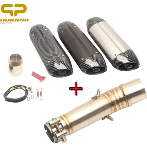 Motorcycle Exhaust DB Sound Escape Muffler Middle Tube Link Pipe Slip On For Honda NC700 NC700X NC750 NC750X NC750S Full System