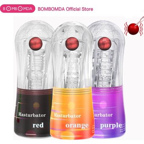 Male Masturbator Vibrating Cup Soft Pussy Sex Toys Transparent Vagina Adult Endurance Exercise Sex Products Vacuum Cup for Men