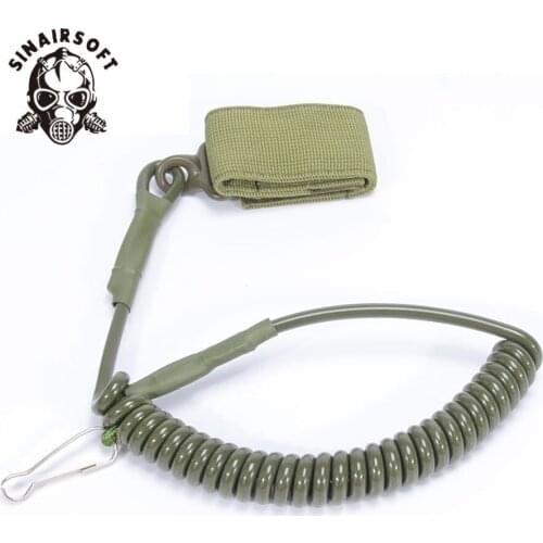 Molle Airsoft coil sling military elastic belt spring strap backpack bag rope
