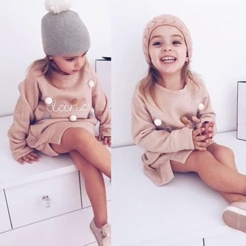 2020 New Hot Children Sweet Embroidery Pattern Fashion Sweatshirt Girl’s Autumn Lace Long-sleeved Warm Pullover Sweater ropa de