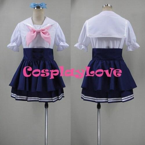 New Custom Made Japanese Anime Love Live! SR Kousaka Honoka Ver. Sailor Suit Cosplay Costume Christmas Halloween