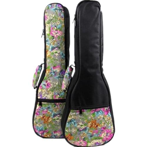 New Special design 21 soprano 23 24 concert 26 tenor ukulele bag uke backpack case soft gig padded pattern flower creative gifts