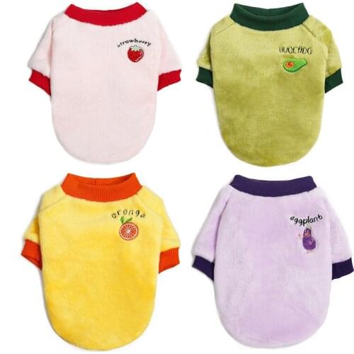 Dog Clothes For Small Dogs Sweater Winter Pet Clothing Cat Chihuahua Yorkie Dogs Coat Puppy Hoodies Fruit Costume