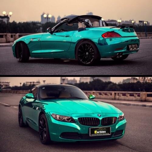 Wholesale Best Quality Wrap Film For Vehicle Tiffany Blue Vinyl Chrome Wrapping Paper For Whole Car Body