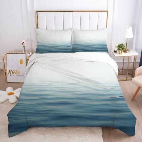 Modern Style Bed Linens 2,3pcs Bedding Sets Quilt/Comforter/Blanket Covers Pillowcase Duvet Cover Set King Size 3D Landscape