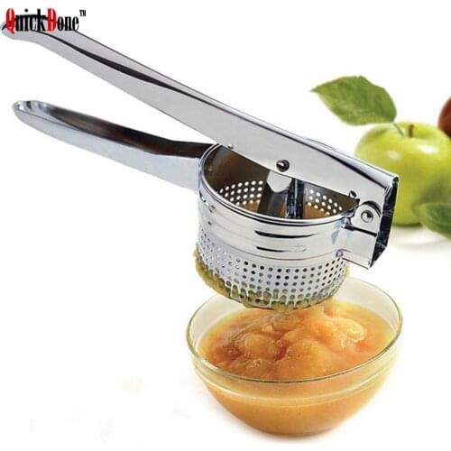 QuickDone Stainless Steel Mash Potato Ricer Masher Manual Juicer Squeezer Potatoes Mud Pressure Mash Device Gadget AKC5273